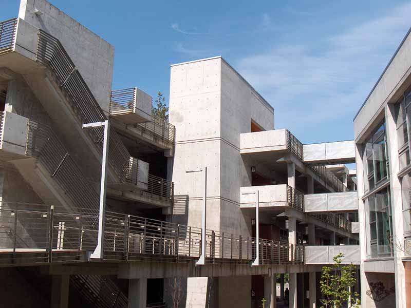 A photo of the Seminar II building at The Evergreen State College